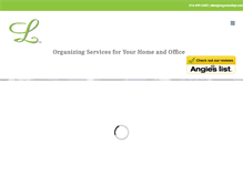 Tablet Screenshot of organizedbyl.com